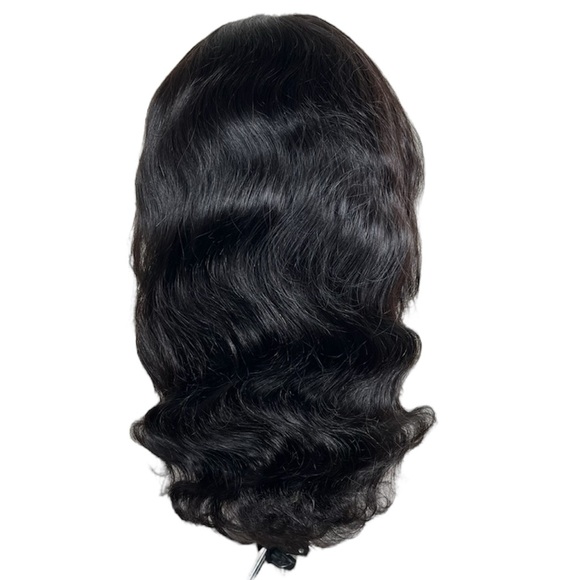 Natural Black Body Wave Human Hair 6x5 Pre Cut Lace Front 20 Inch Wig - Picture 1 of 15